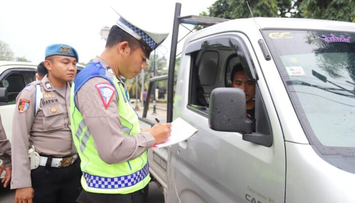 Hari Pertama Ops Patuh Maung 2023, Lantas Polres Cilegon Kerahkan 50 Personil