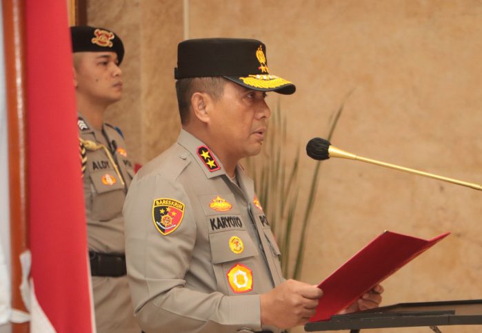 Kapolda Metro Jaya Memimpin Langsung Sertijab PJU dan Kapolres di Ruang Rupatama Polda Metro Jaya. (Foto: Fathar)