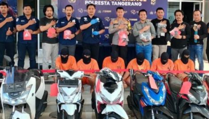 6 Pelaku Komplotan Curanmor Tangerang – Lampung Diringkus, 1 Pelaku Innalillahi