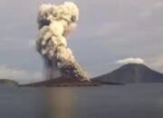 Waspada! BMKG Himbau Masyarakat Menjauh, Gunung Anak Krakatau Erupsi Semburkan Abu