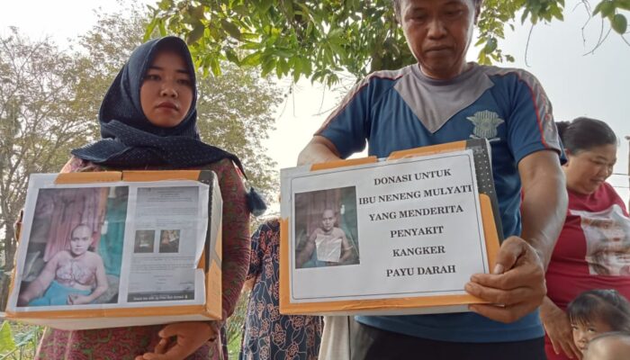 Pemkab Bekasi kurang Perhatian, Warga Lakukan Donasi Untuk Pengobatan Neneng Pengidap Kanker Payudara