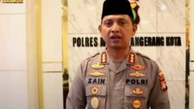 Kapolres Metro Tangerang Kota Kombes Pol Zain Menjelaskan Belum Ada Unsur Tindak Pidana Dalam Perkara Ayah Simpan Anak Didalam Freezer (foto: Fathar)