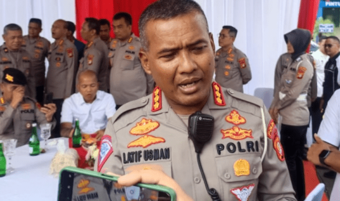 Operasi Patuh Jaya 2023 terutama di jalur-jalur protokol. (Foto: Fathar)