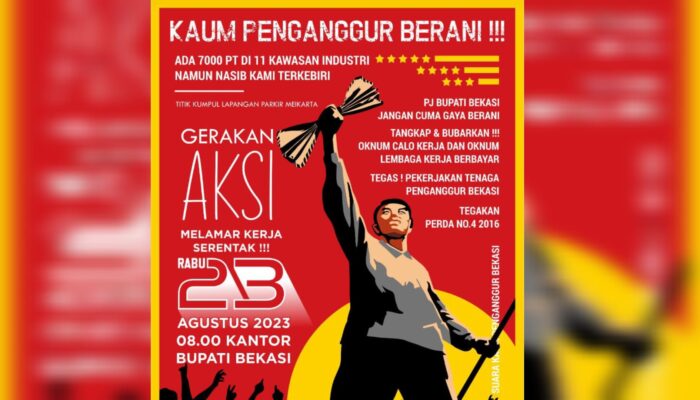 Besok, Ribuan Penganggur Lokal Bakal Geruduk Kantor Bupati Bekasi, ini tuntutannya