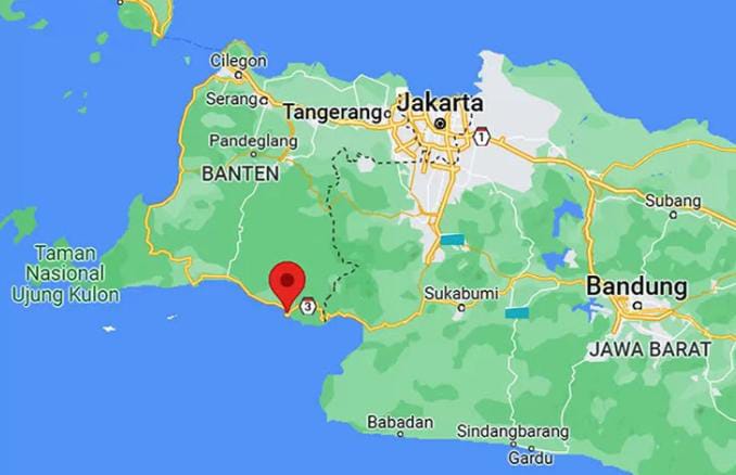 Badan Meteorologi, Klimatologi, dan Geofisika (BMKG) melaporkan terjadi gempa bumi terkini magnitudo 5.7 mengguncang wilayah Muara Binuangeun, Kabupaten Lebak, Provinsi Banten, pada Kamis 17 Agustus 2023, sekitar pukul 11.28 WIB. (Foto: istimewah)