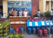 Omset Mencapai Rp31 juta, Polda Banten Bongkar Praktik Oplos Gas Elpiji Subsidi