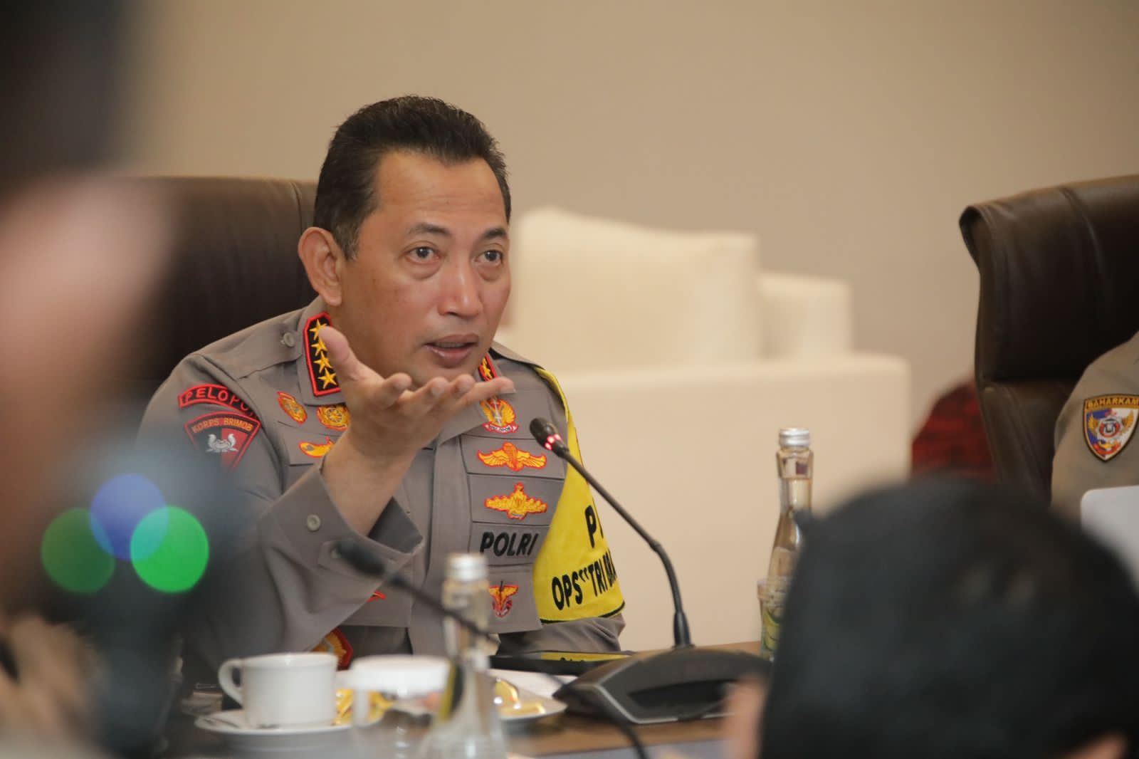 Kapolri melakukan pengecekan situasi pengamanan KTT Asean (foto: Hummas Polri)