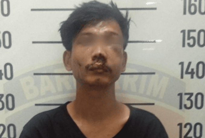 Pelaku Pencurian Motor di Kebon Jeruk Babak Belur Digebukin Warga. (Foto: Sumber Humas Res Jakbar)