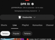 Akun Youtube DPR Menayangkan Judi Online, Polisi Lakukan Penyelidikan