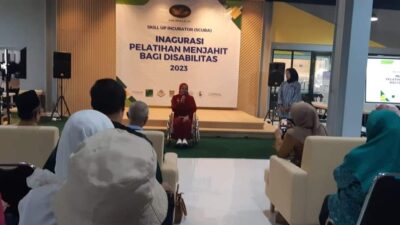 Peserta Kegiatan Inagurasi pelatihan menjahit disabiltas 2023