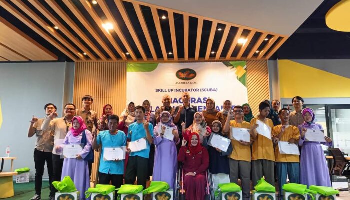 Inagurasi Pelatihan Menjahit Disabiltas, PT Jababeka Gandeng HWDI Dan PPDI Kabupaten Bekasi