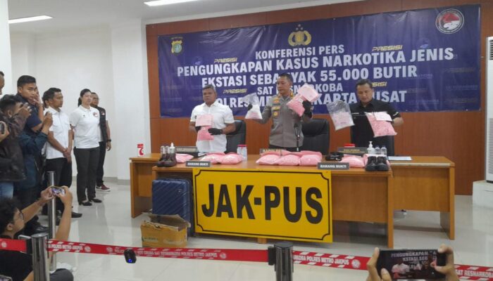 Satresnarkoba Polres Jakpus Berhasil Gagalkan Peredaran 50rb Inex Siap Edar