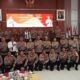 Sosialisasi jelang pemilu bertajuk 'Coffe Morning dan Silaturahmi Wakapolda Metro Jaya', yang diikuti segenap Forkopimda dan stakeholder serta para tokoh masyarakat dan tokoh agama di Kabupaten Bekasi, di aula gedung Prometer Polres Metro Bekasi (foto: Abdul Kholilulloh)