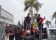 Ratusan Massa GMPI Kabupaten Bekasi Kepung PT Eun Sung, ini tuntutannya