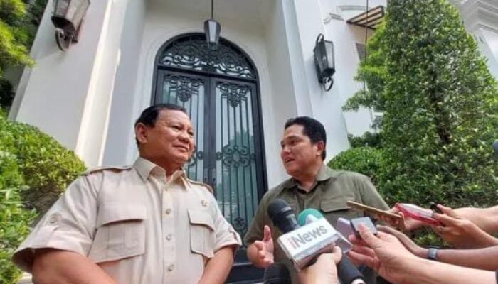 Prabowo Sambangi Rumah Erick Tohir, Ternyata ini yang Dibahas