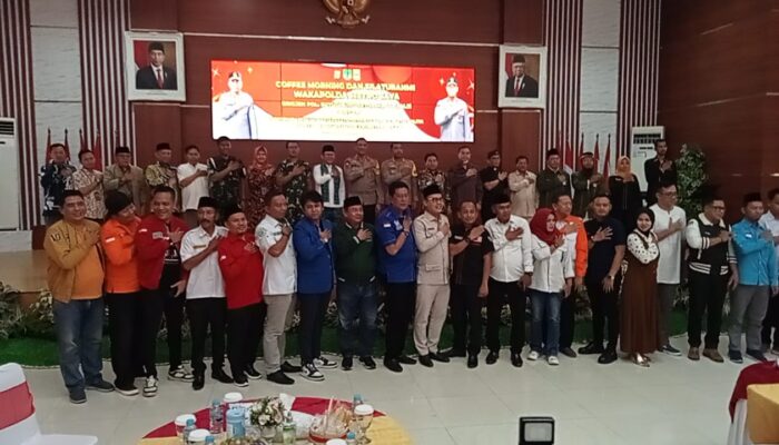 Polda Metro Jaya Sosialisasi pemilu bersama tokoh masyarakat dan ketua parpol di Kabupaten Bekasi (foto: Abdul Kholilulloh)