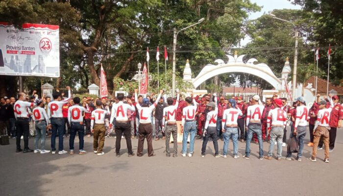 Unras depan Kantor Kemendagri, Koalisi Abal-Abal Minta Copot Pj Gubernur Banten