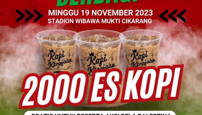 Empire Cikarang Siapkan Ribuan Es Cup Gratis Bagi Peserta Aksi Bela Palestina