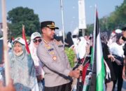 Gelar Aksi Solidaritas Palestina, Polres Metro Bekasi Jaga Keamanan dan Kondusifitas
