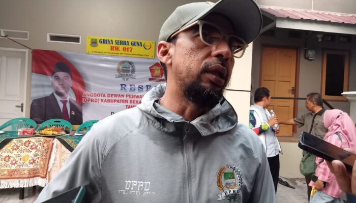 Anggota DPRD Kabupaten Bekasi dari fraksi Partai Gerindra, Helmi (foto: Abdul Kholilulloh)