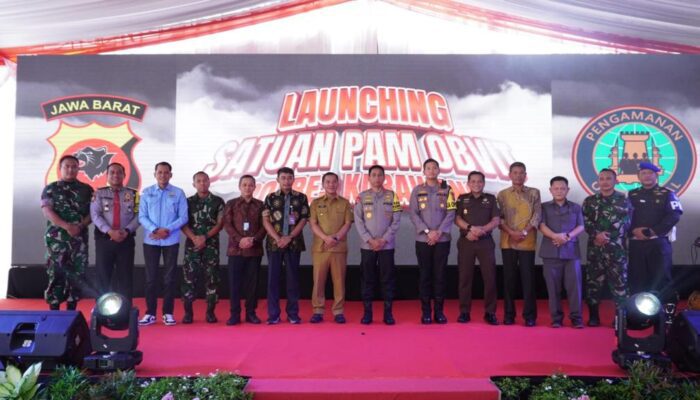 Mantap, Polda Jabar Launching Satuan PAM Obvit Polres Karawang