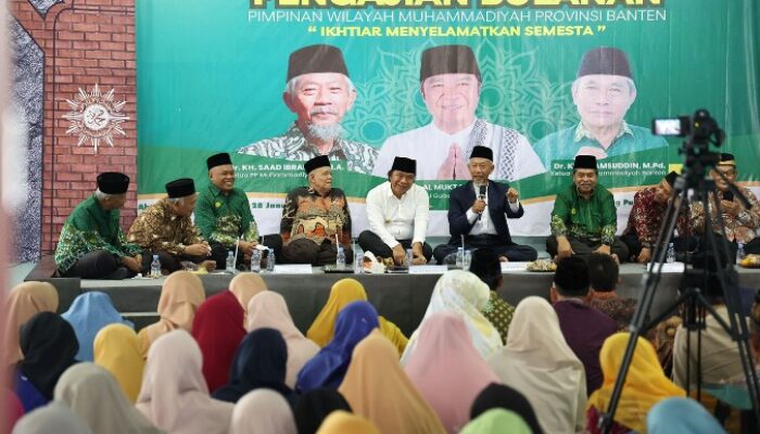 Pengajian Bulanan PW Muhammadiyah Banten, Pj Gubernur Al Muktabar: Upaya Jaga Stabilitas dan Kondusifitas Bersama