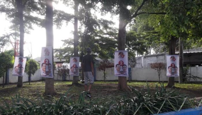 Bawaslu Temukan Pelanggaran Pemasangan Banner Capres-Cawapres Nomor Urut 2