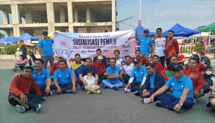 KPU Kabupaten Bekasi Sosialisasi Tahapan Pemilu di Acara CFD