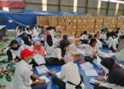 Bawaslu Jabar Tinjau Proses Pelipatan Suara di KPU Karawang
