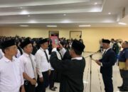 Ujung Tombak Panwaslu, 604 Anggota PTPS Cikarang Utara Dilantik dan Diambil Sumpah