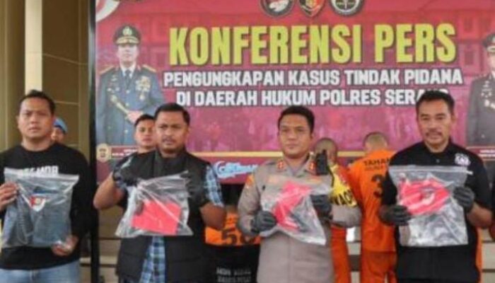 Dor! Penjahat Bersenpi Kelompok Sumsel dan Lampung Tumbang Kena Timah Panas Tim Resmob Polres Serang