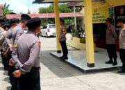 Pengamanan Pengukuhan Relawan Prabowo, Kapolsek Rengasdengklok Pimpin Apel Personil Gabungan