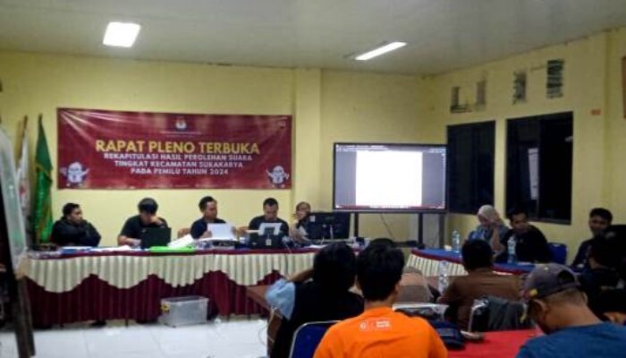 Pleno Rekapitulasi Kecamatan Sukakarya Bekasi Rampung, PPK: Terimakasih untuk Kerjasama Semua Pihak
