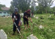 Kegiatan GAMA Menjelang Puasa Bersama Warga Pekarungan Lama Serang Banten Bersih-bersih TPU