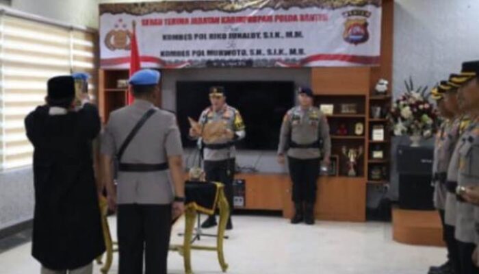 Kabid Propam Polda Banten Resmi Berganti, Kombes Pol Riko Junaldy Bergeser ke Polda Daerah DIY