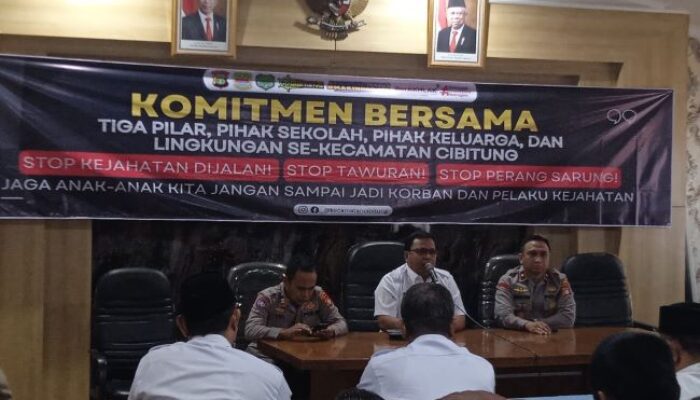 Rakor Muspika Cibitung Kabupaten Bekasi, Camat: Mari Komitmen Bersama Jaga Anak-anak Kita