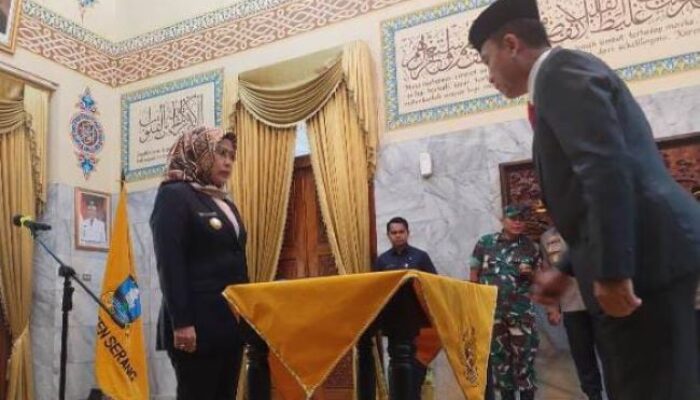 Hari Ini Nanang Supriatna Resmi Jadi Sekda Kabupaten Serang