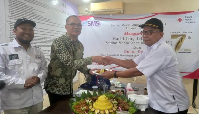 HUT Ke-7 Tahun SMSI, Serikat Media Siber Indonesia Provinsi Banten Menggelar Donor Darah