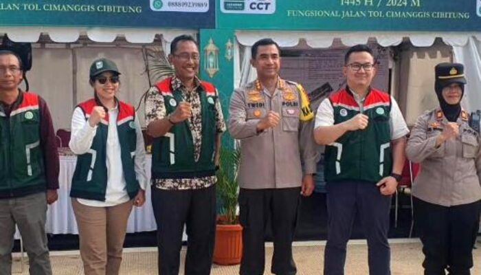 Kapolres Metro Bekasi dan Polsek Setu Tinjau Jalan Tol Cimaggis-Setu, Pastikan Siap Dipakai Jalur Mudik