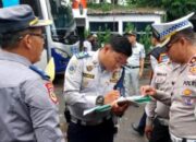 Antisipasi Kecelakaan, Ditlantas Polda Banten Sidak ke Pool Bus dan Periksa Semua Sopir