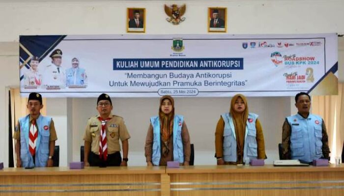 Pemprov Banten dan Forpak Selenggarakan Pendidikan Antikorupsi Bagi Pramuka