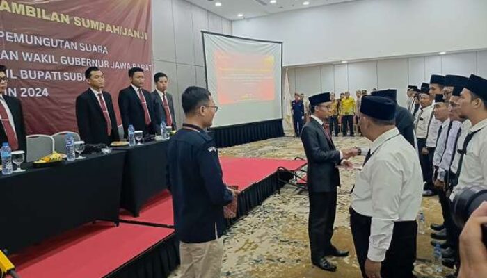 Lantik 759 Angota PPS, Ketua KPU Subang : Pilkada Arena Konflik Lebih Panas dari Pemilu 2024
