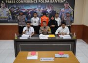 Polda Banten Gelar Press Conference Tipikor Pembangunan Jalan Akses Pelabuhan Warna Sari Tahap 2