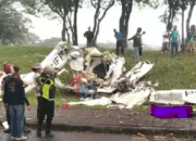 3 Orang Meninggal Dunia pada Kecelakaan Pesawat Latih di Tangerang