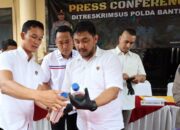 Ditreskrimsus Polda Banten Grebek Tempat Pembuatan Oli Ternama Tapi Palsu di Panongan Tangerang Banten