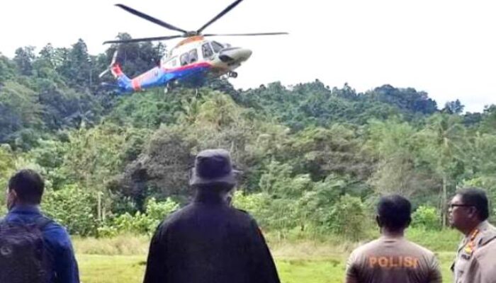 Sulitnya Medan, Polisi Kerahkan Helikopter untuk Evakuasi Korban Tanah Longsor Gorontalo