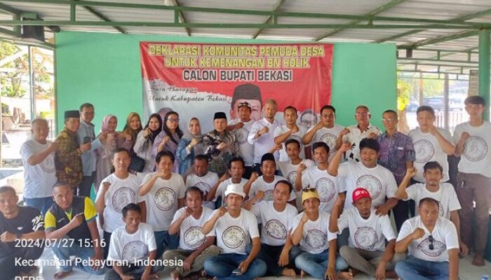 Deklarasi Komunitas Pemuda Desa Siap Menangkan BN Holik di Pilkada 2024