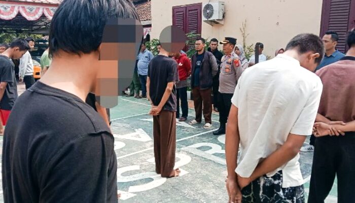 Bawa Miras dan Diduga Hendak Tawuran, Puluhan Pelajar SMK dan SMP Tangerang Diringkus Aparat Polres Serang