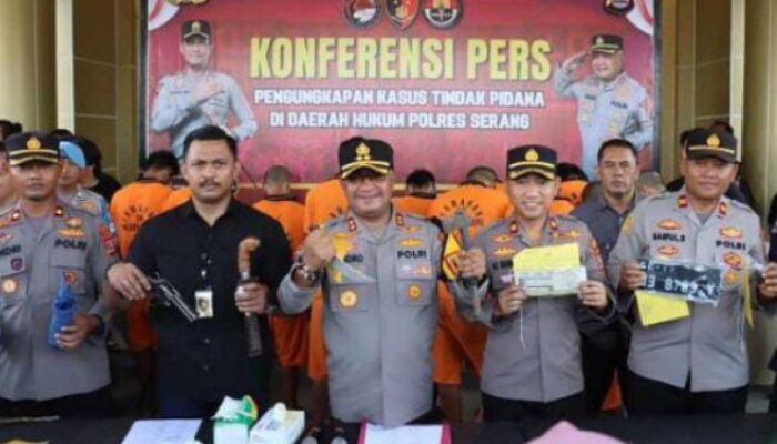 Polres Serang Telikung 13 Orang Komplotan Maling Ternak dan Kendaraan Bermotor