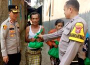 Polres Serang Banten dan Jajaran Polsek Berbagi 1000 Paket Sembako Kepada Warga
